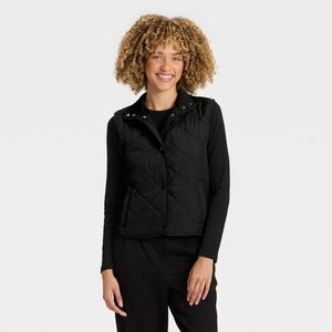 Open Box - A New Day - Women's Quilted Vest - A New Day Black M Black